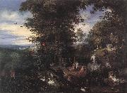 BRUEGHEL, Jan the Elder Adam and Eve in the Garden of Eden USA oil painting artist
